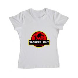 Tricou adler dama worked out alb