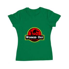 Tricou adler dama worked out verde mediu