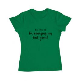 Tricou mireasa adler dama last name verde