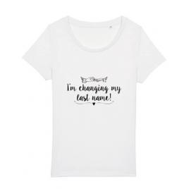Tricou mireasa stanley stella last name alb