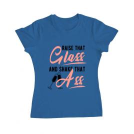 Tricou petrecerea burlacitelor adler raise that ass albastru azuriu