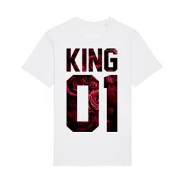 Tricou stanley stella barbat flower king alb