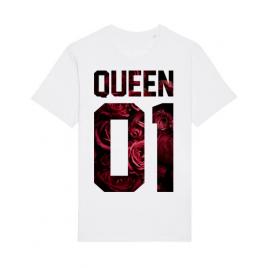 Tricou stanley stella barbat flower queen alb