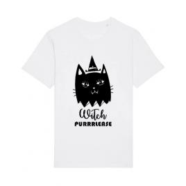 Tricou stanley stella barbat witch purrrlease alb