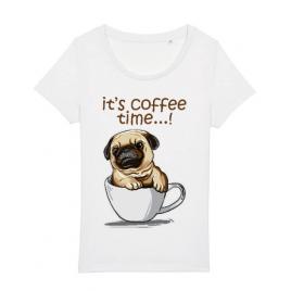 Tricou stanley stella dama its coffee time alb