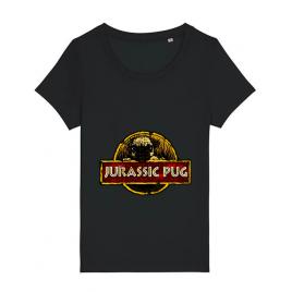 Tricou stanley stella dama jurassic pug negru