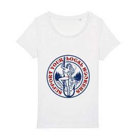 Tricou stanley stella dama support your local hookers alb