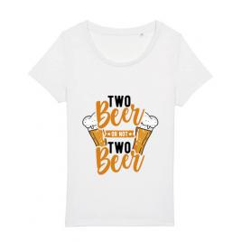 Tricou stanley stella dama two beer alb