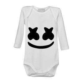 Baby body marshmello alb