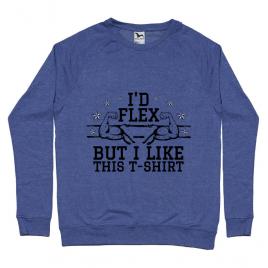 Bluza adler barbat i like this tshirt albastru melanj
