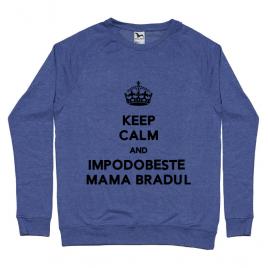 Bluza adler barbat impodobeste mama bradul albastru melanj