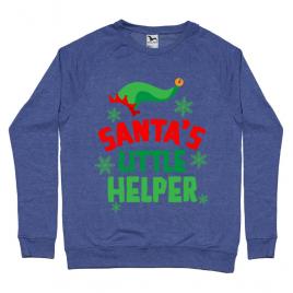 Bluza adler barbat santas little helper albastru melanj