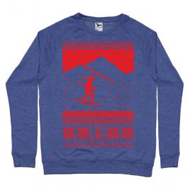Bluza adler barbat ski trip albastru melanj