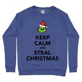 Bluza adler barbat steal christmas albastru melanj