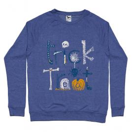 Bluza adler barbat trick or treat albastru melanj