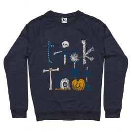 Bluza adler barbat trick or treat denim inchis