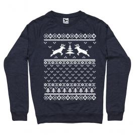 Bluza adler barbat ugly sweater denim inchis