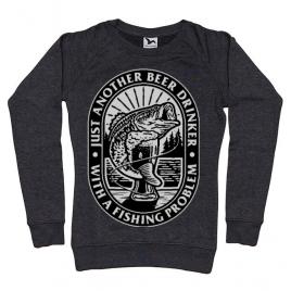 Bluza adler dama fishing problem negru melanj
