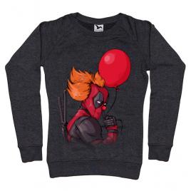 Bluza adler dama it is deadpool negru melanj