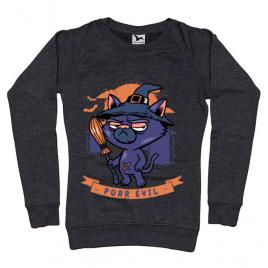 Bluza adler dama purr halloween negru melanj