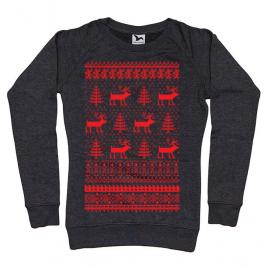 Bluza adler dama reindeers negru melanj