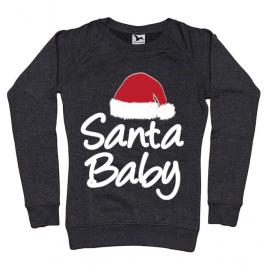 Bluza adler dama santa baby negru melanj