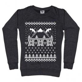 Bluza adler dama ski time negru melanj