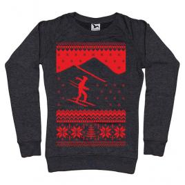 Bluza adler dama ski trip negru melanj