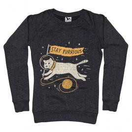 Bluza adler dama stay furrious negru melanj
