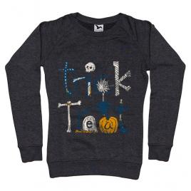 Bluza adler dama trick or treat negru melanj
