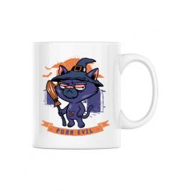 Cana personalizata purr halloween alb