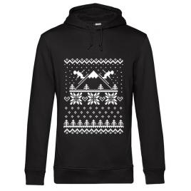 Hoodie barbat cu gluga ski time negru