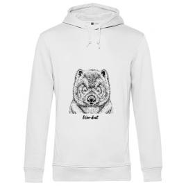 Hoodie barbat cu gluga wombat alb