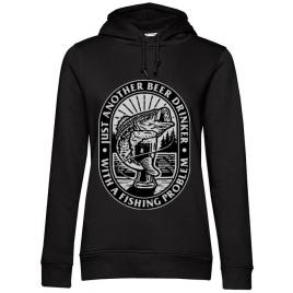 Hoodie dama cu gluga fishing problem negru