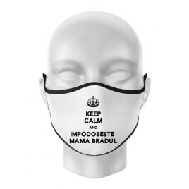 Masca personalizata reutilizabila impodobeste mama bradul alb