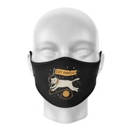 Masca personalizata reutilizabila stay furrious negru
