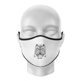 Masca personalizata reutilizabila wombat alb