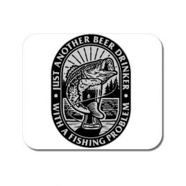 Mousepad personalizat fishing problem alb