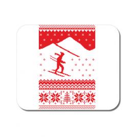 Mousepad personalizat ski trip alb