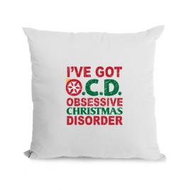 Perna personalizata obsessive christmas disorder alb