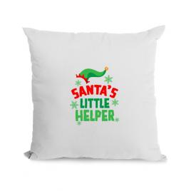 Perna personalizata santas little helper alb