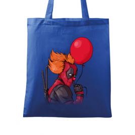 Sacosa din panza it is deadpool albastru regal