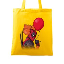 Sacosa din panza it is deadpool galben