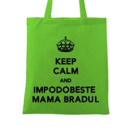 Sacosa din panza impodobeste mama bradul verde mar