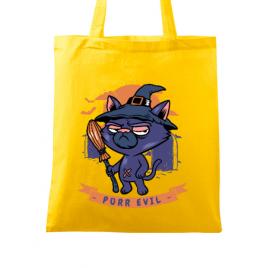 Sacosa din panza purr halloween galben