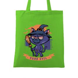 Sacosa din panza purr halloween verde mar