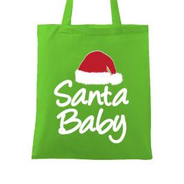 Sacosa din panza santa baby verde mar