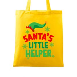 Sacosa din panza santas little helper galben
