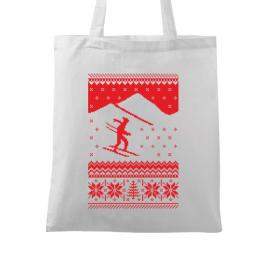 Sacosa din panza ski trip alb