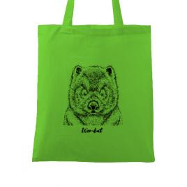 Sacosa din panza wombat verde mar
